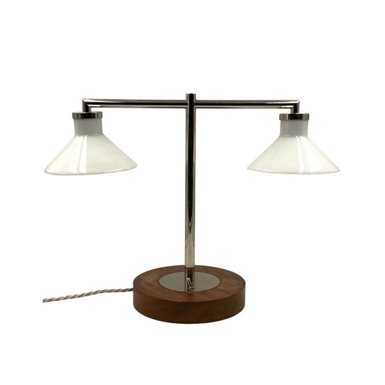 Image 1 of Vintage wooden table lamp, Europe 1950