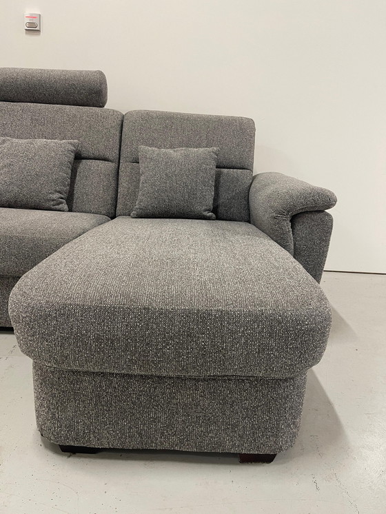 Image 1 of Gray Modular Fabric  U-Corner Sofa