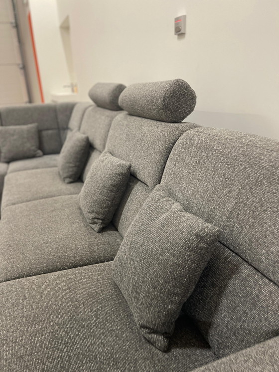 Image 1 of Gray Modular Fabric  U-Corner Sofa