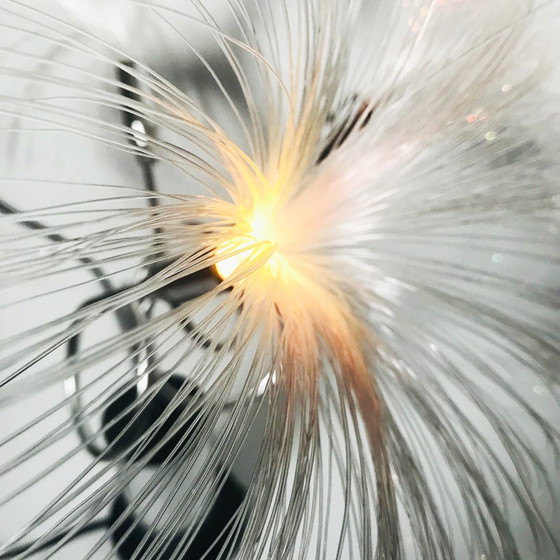 Image 1 of Lampada vintage a forma di palma • Luce notturna spaziale • Fibra ottica • 1970