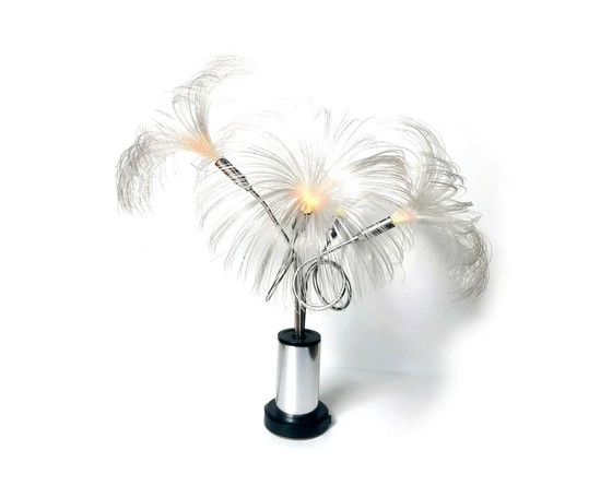 Image 1 of Lampada vintage a forma di palma • Luce notturna spaziale • Fibra ottica • 1970