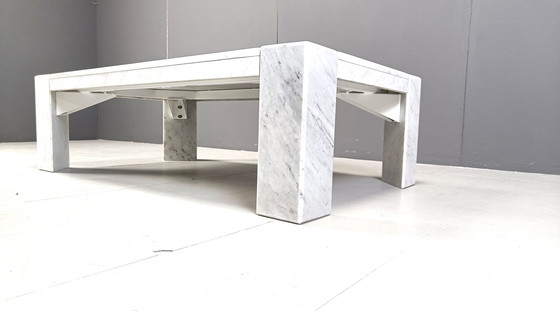 Image 1 of Vintage italian marble coffee table, 1970s