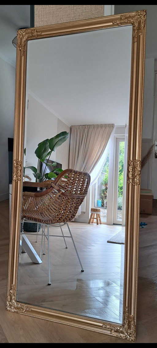 Large Mirror Vintage Antique Look Gold Bronze