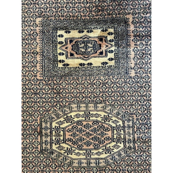 Image 1 of Vintage oriental rug in wool and silk, Pakistan 1970