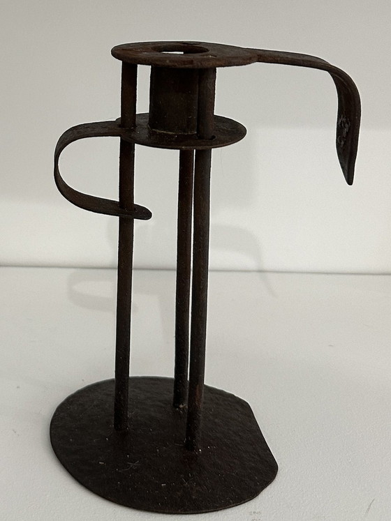 Image 1 of X2 Wrought Iron Cellar Candleholders. Waldensian