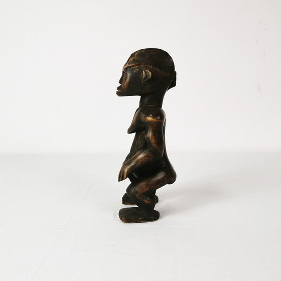 Image 1 of Vintage wooden figurine representing a reliquary guard