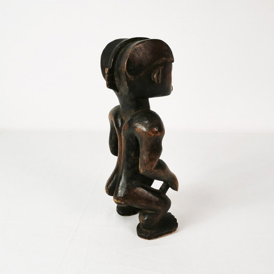 Image 1 of Vintage wooden figurine representing a reliquary guard