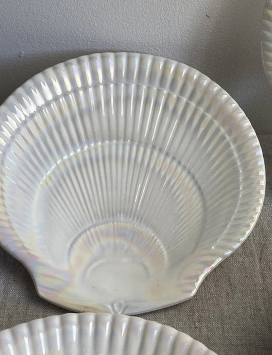 Image 1 of Iridescent Seashell Plates