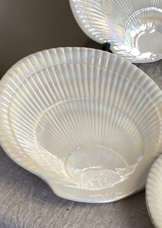 Image 1 of Iridescent Seashell Plates