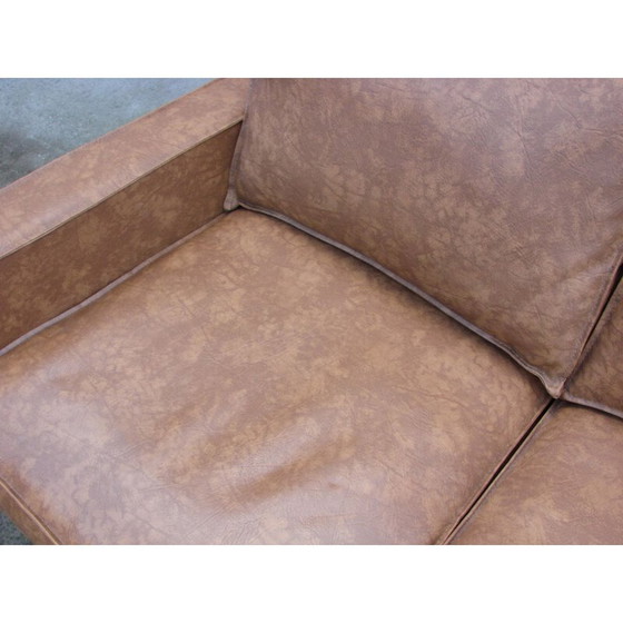 Image 1 of Modernistic vintage leather sofa, 1980s