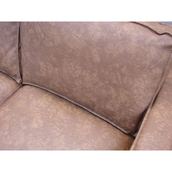 Image 1 of Modernistic vintage leather sofa, 1980s