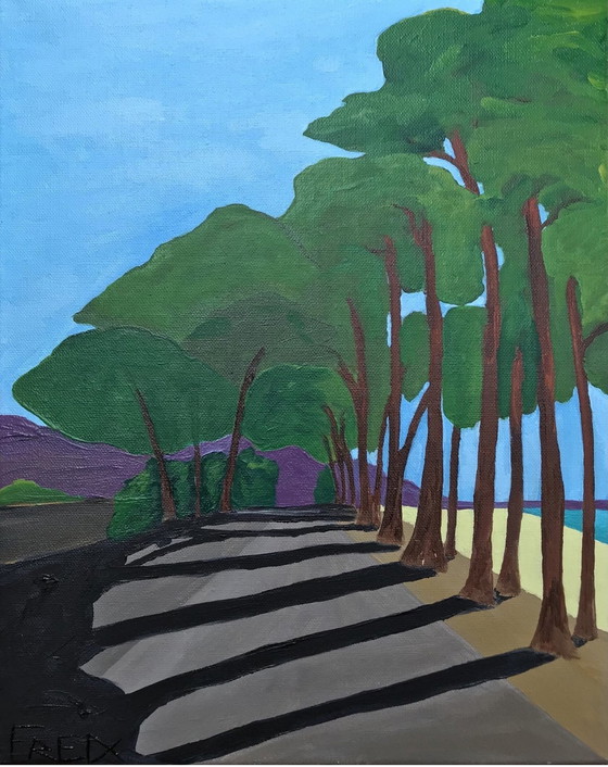 Image 1 of Avenue Du Cap Coz - Oil by Frédéric Cadiou