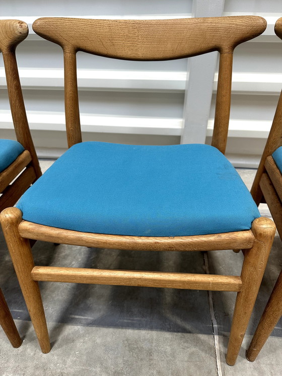 Image 1 of Set Of 4 Dining Chairs Hans J. Wegner, Model W2