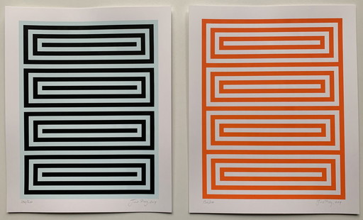 Jan van der Ploeg | Set of two hand-signed color screenprints | untitled | 2019