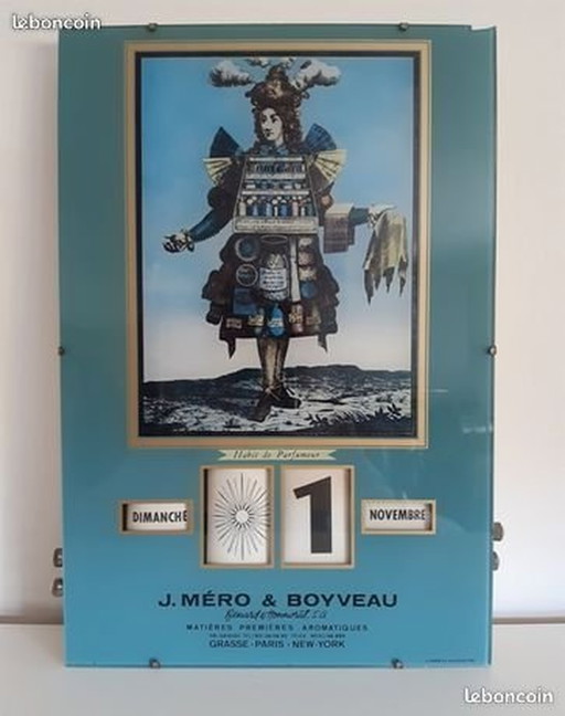 Rare Albert Gerrer Perpetual Perfume Calendar