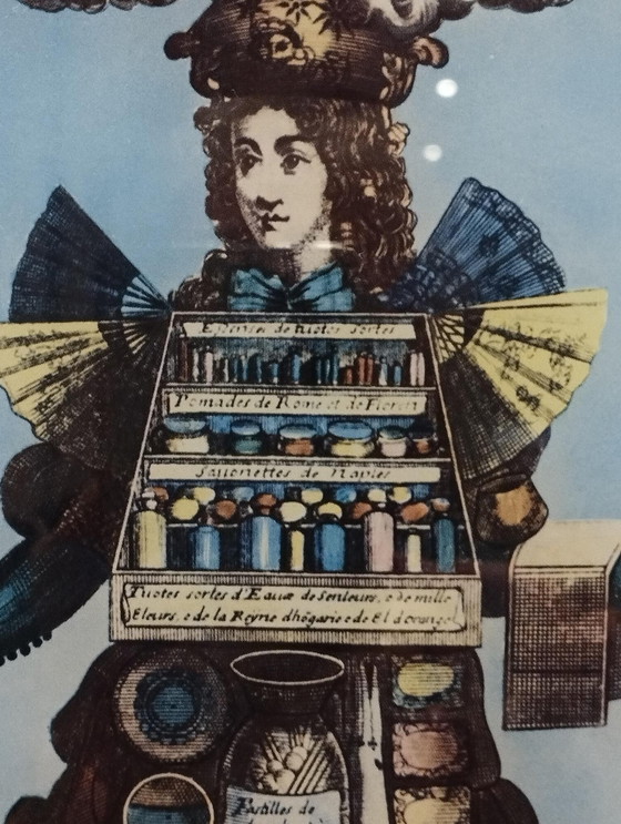 Image 1 of Raro calendario perpetuo di Albert Gerrer sul tema del profumo