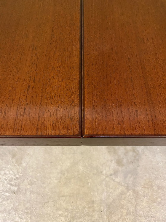 Image 1 of Extendable teak dining table by Fred Ruf for Knoll International from 1959