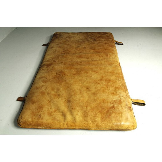 Image 1 of Vintage thick cowhide gym mat, 1930