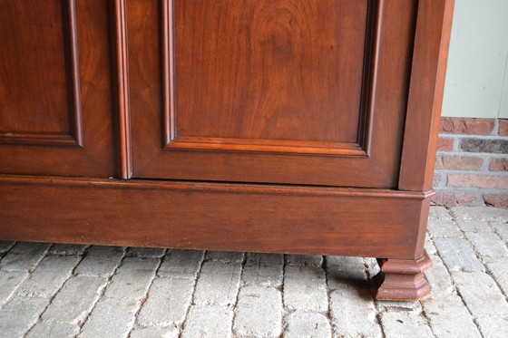 Image 1 of Antique Mahogany Wooden Louis Philippe Cupboard