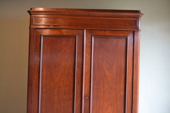 Image 1 of Antique Mahogany Wooden Louis Philippe Cupboard