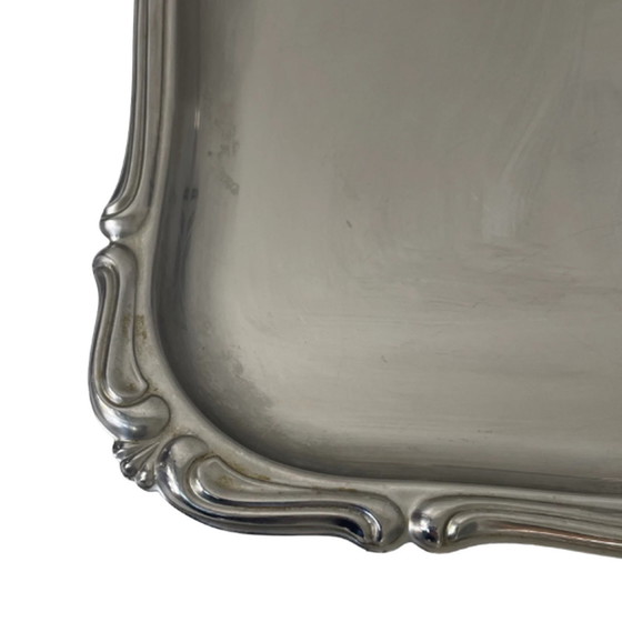 Image 1 of Alfra Alessi - Round bowl - Serving tray - Stainless steel