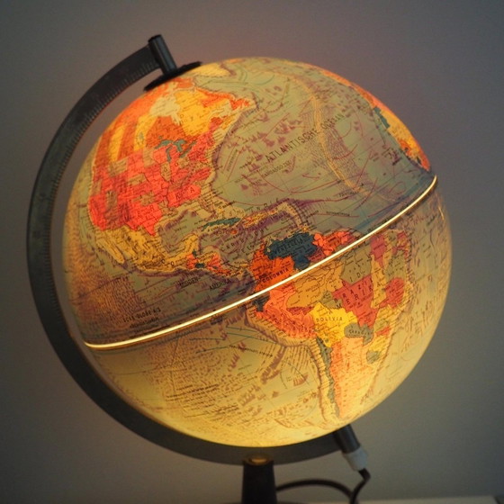 Image 1 of Illuminated Globe By Scan Denmark A/S In Dutch, 1972