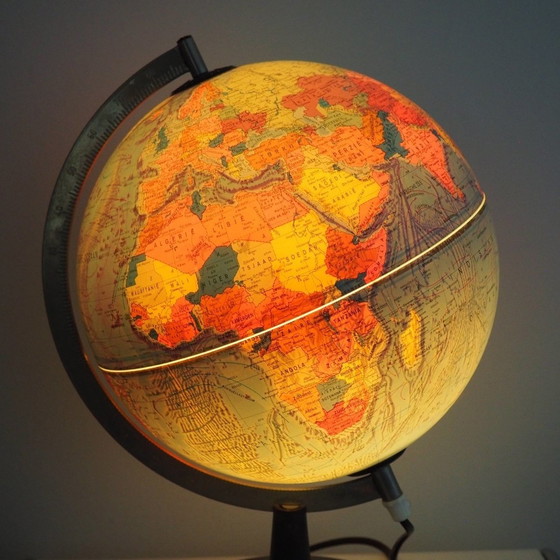 Image 1 of Illuminated Globe By Scan Denmark A/S In Dutch, 1972