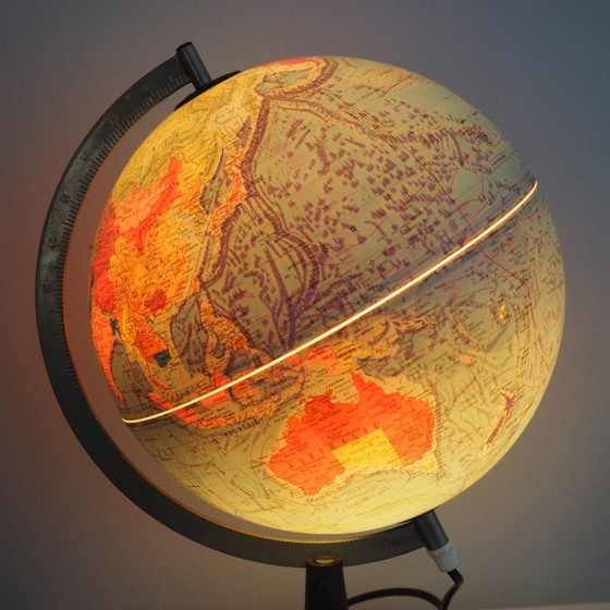 Image 1 of Illuminated Globe By Scan Denmark A/S In Dutch, 1972