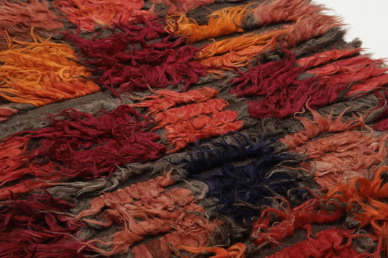 Image 1 of Designer Handwoven Kilim Modern And Plants Nature Color - Kilim - 300 Cm - 115 Cm - Shaggy Kilim