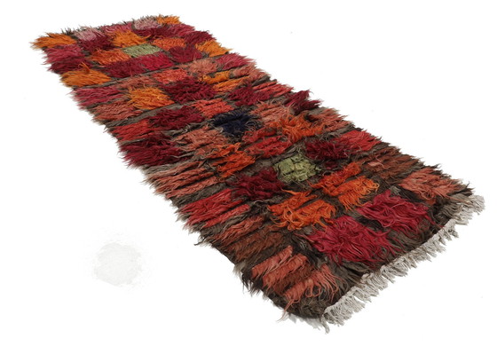 Image 1 of Designer Handwoven Kilim Modern And Plants Nature Color - Kilim - 300 Cm - 115 Cm - Shaggy Kilim