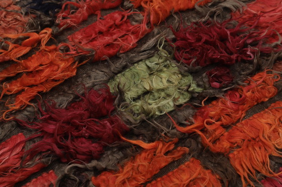 Image 1 of Designer Handwoven Kilim Modern And Plants Nature Color - Kilim - 300 Cm - 115 Cm - Shaggy Kilim