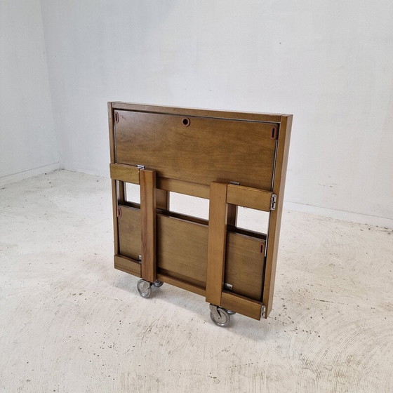 Image 1 of Vintage wooden folding trolley by Carrello Tobia for Ciatti, Italy 1960