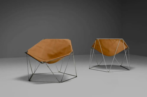 Image 1 of 2x Bofinger Penta Chairs by Jean-Paul Barray & Kim Moltzer