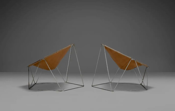 Image 1 of 2x Bofinger Penta Chairs by Jean-Paul Barray & Kim Moltzer