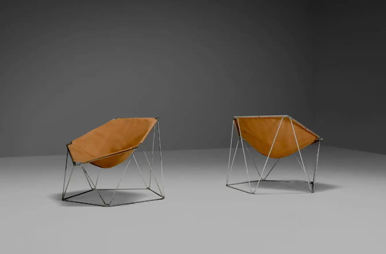 Image 1 of 2x Bofinger Penta Chairs by Jean-Paul Barray & Kim Moltzer