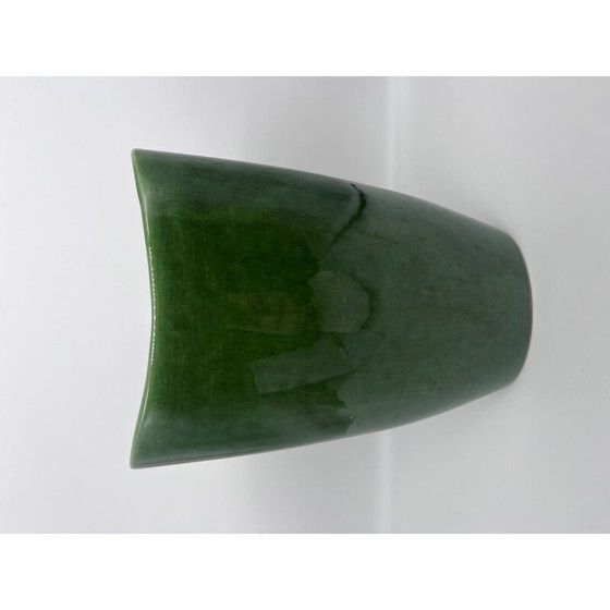 Image 1 of Pair of vintage glazed ceramic vases, 1980