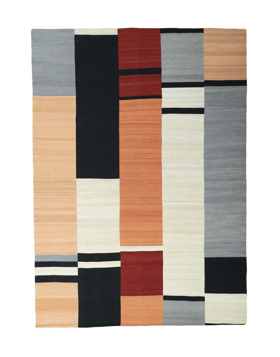 Image 1 of Hand-woven designer kilim - New - 348 X 248 Cm