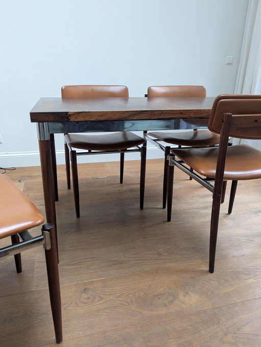 Vintage Topform Dining Room Set With 4 Chairs