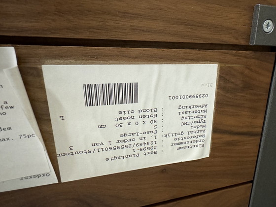 Image 1 of Tavolino da caffè Bert Plantagie Fuse D90 in legno di noce