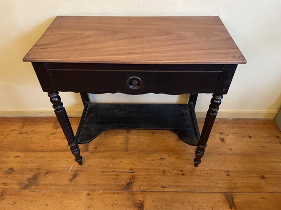 Image 1 of Toilet Table Kitchen Table Sidetable Double Plateau French