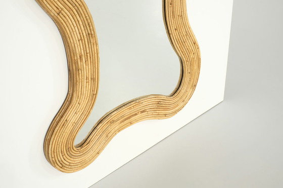 Image 1 of Bamboo mirror Large format, Italy Contemporary.