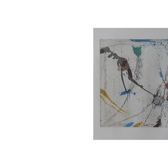 Image 1 of Grabado antiguo en color de Armin Sandig, 1987