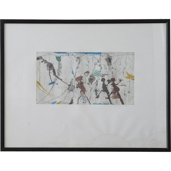 Image 1 of Grabado antiguo en color de Armin Sandig, 1987