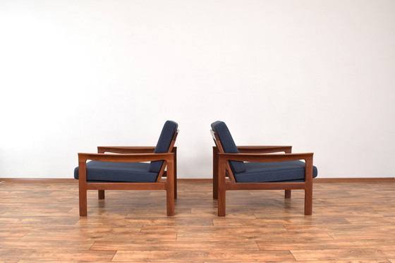 Image 1 of Mid-Century Danish Teak Armchairs By Arne Vodder For Comfort, 1960S, Set Of 2