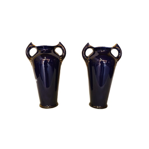 Louis Gueule Vierzon ceramic vases