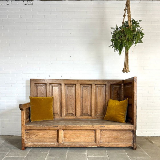 Image 1 of Antique Wooden Bench with Authentic Character and Timeless Elegance