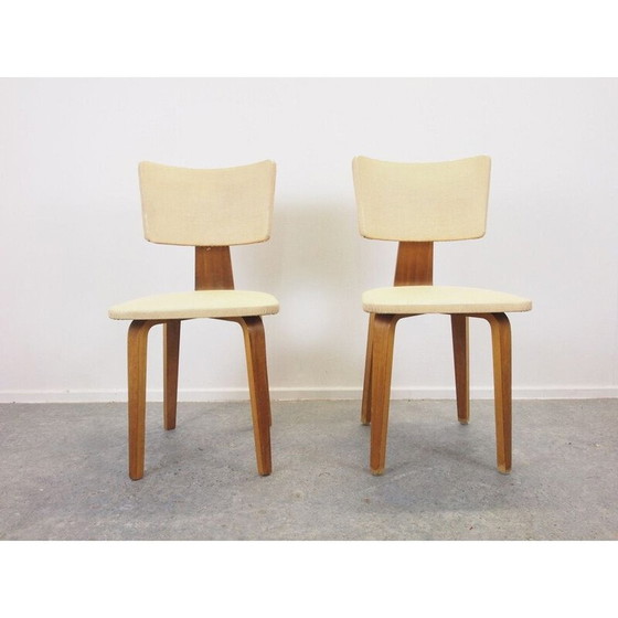 Image 1 of Pair of Mid century chairs by Cor Alons for Gouda De Boer