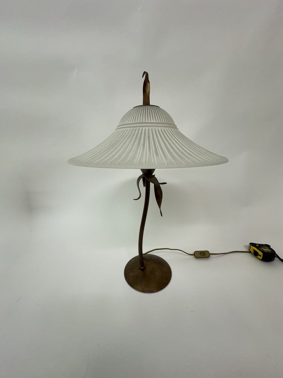 Image 1 of Massive Belgium table lamp post modern Memphis style 1980s