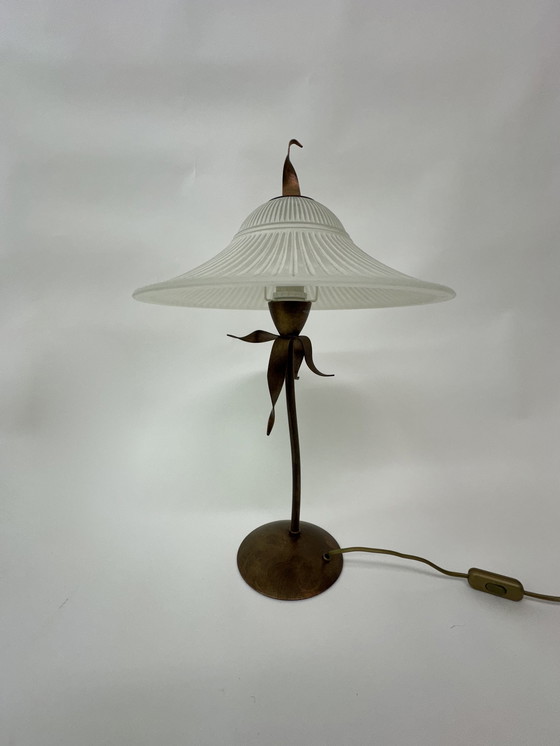 Image 1 of Massive Belgium table lamp post modern Memphis style 1980s