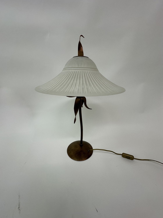 Image 1 of Massive Belgium table lamp post modern Memphis style 1980s